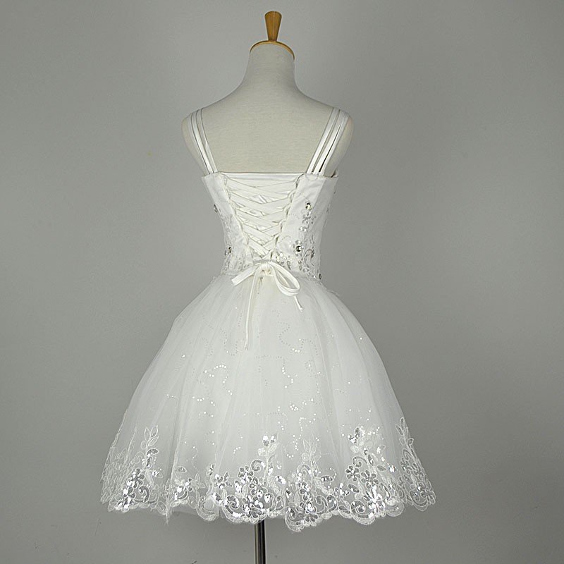 ミニドレス 安い 結婚式 ウエディングミニドレス パーティードレス 演奏会 ミニ 二次会 ウェディングドレス 花嫁 コンサート 白