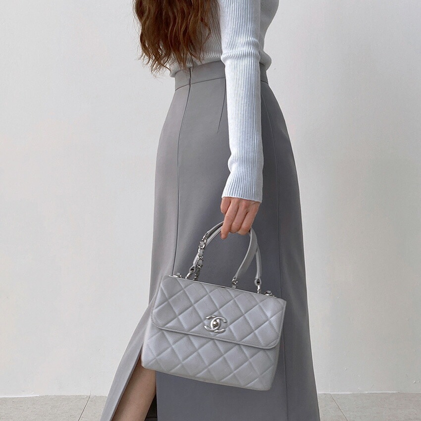 [メガ割りSALE]裏起毛Hラインロングスカート