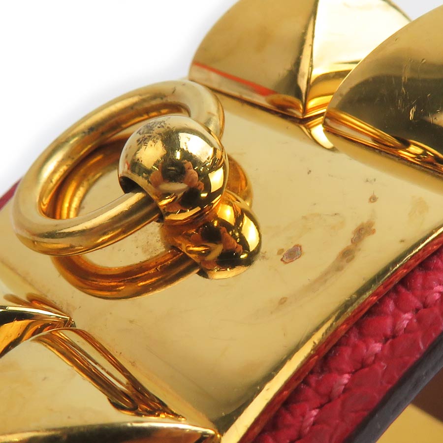 エルメス HERMES ブレスレット バングル コリエ ド シアン ヴォーエプソン/メタル 推定ルージュグレナ ゴールド ユニセックス h31107i エルメス HERMES ブレスレット バングル コリエ ド シアン ヴォーエプソン/メタル 推定ルージュグレナ ゴールド ユニセックス h31107i