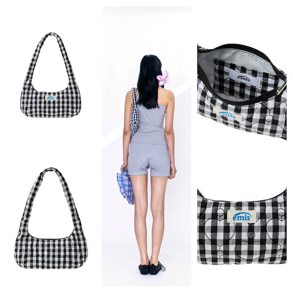 ☆EMIS☆HEART QUILTED SHOULDER BAG 韓国発 大人気 Qoo10] EMIS 【EMIS】 HEART QUILTED
