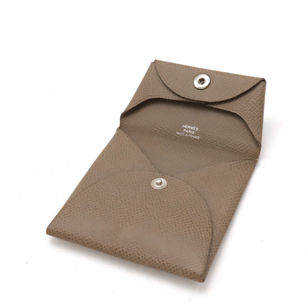 バスティア コインケース 小銭入れ コインパース ヴォーエプソン レザー エトゥープ グレージュ Y刻印