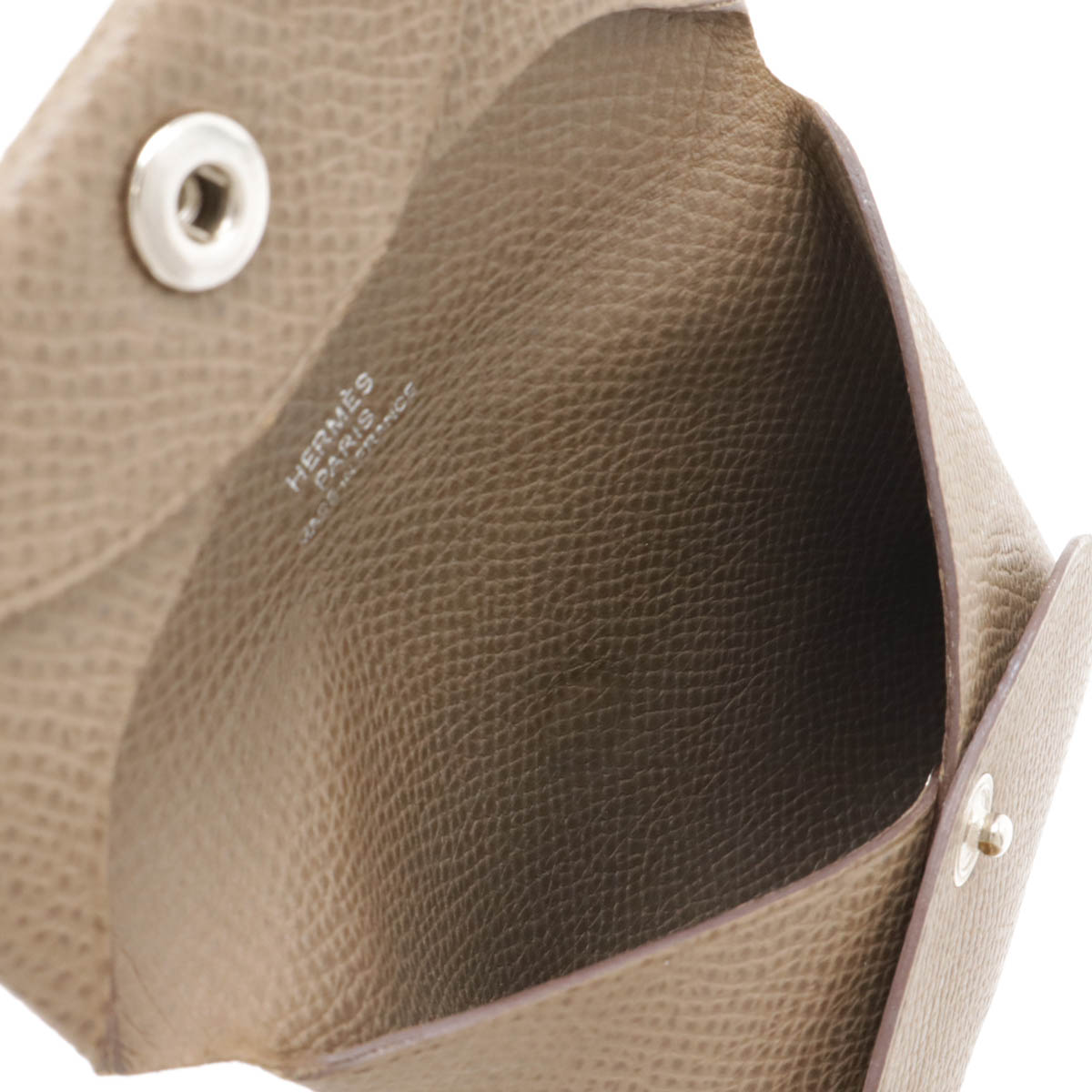 バスティア コインケース 小銭入れ コインパース ヴォーエプソン レザー エトゥープ グレージュ Y刻印