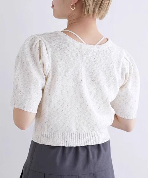 トップス カーディガン 半袖 パフスリーブ ラウンドネック 前開き ボタン ショート丈 かわいい 大人可愛い きれいめ シンプル 上品 おしゃれ かっこいい カジュアル こなれ感 個性的 主役級 トップス カーディガン 半袖 パフスリーブ ラウンドネック 前開き ボタン ショート丈 かわいい 大人可愛い きれいめ シンプル 上品 おしゃれ かっこいい カジュアル こなれ感 個性的 主役級