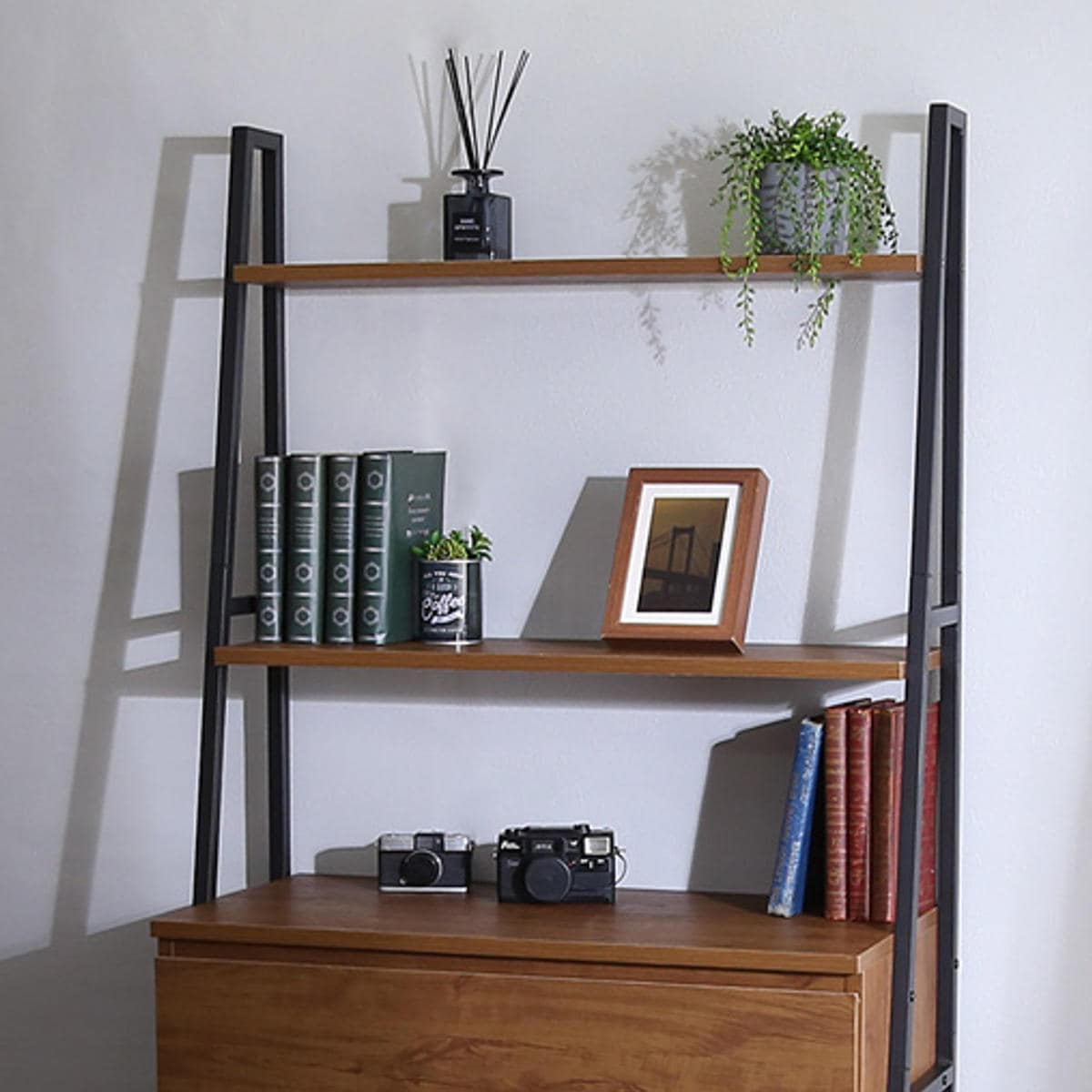 チェストラック 約幅82.5cm ヴィンテージ調 ワイドチェスト 4段 ラック 本棚 収納 家具 オープンラック リビング収納 リビング キャビネット ディスプレイラック 飾り棚 引き出し