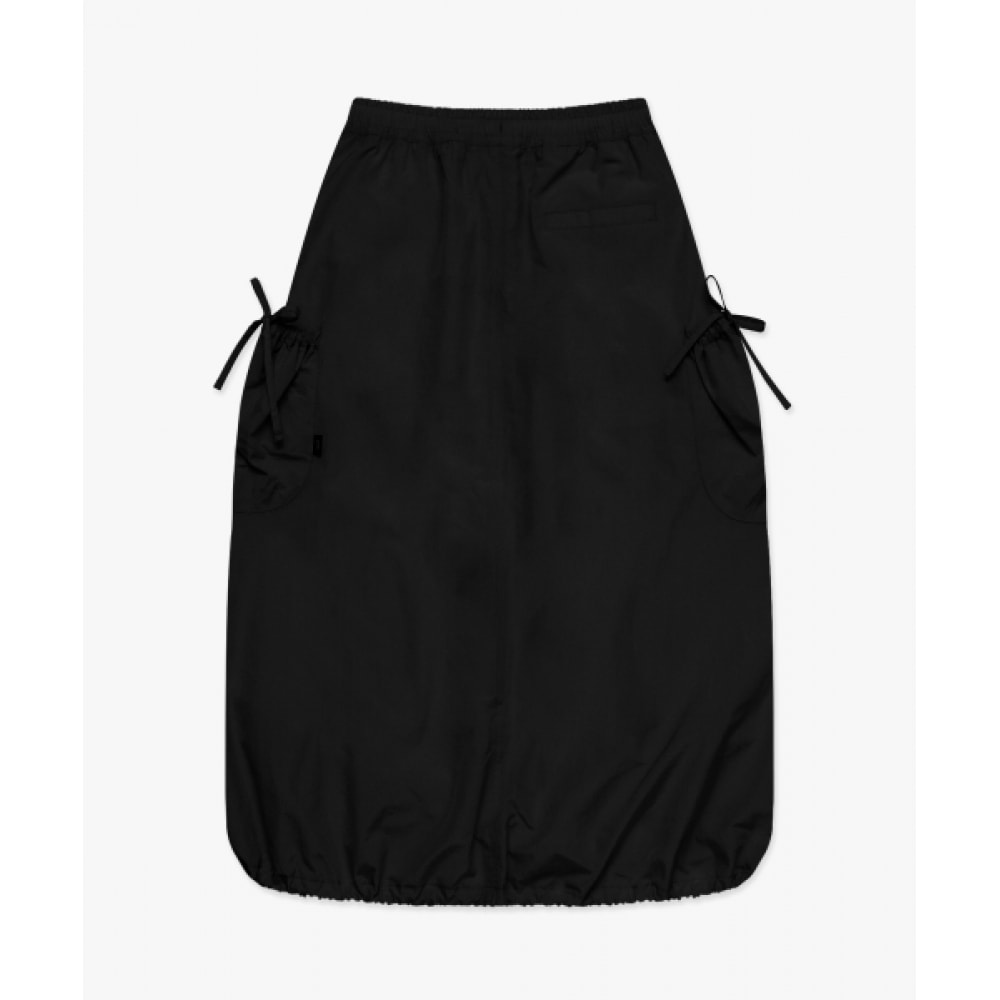 LMC WM リボンナイロンロングスカートブラック LMC WM リボンナイロンロングスカートブラック