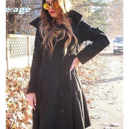 新入庫 チェスターコート ハーフコート フード付き フレア レディース アウター 秋冬 ウエストシェイプ シンプル 無地 新入庫 チェスターコート ハーフコート フード付き フレア レディース アウター 秋冬 ウエストシェイプ シンプル 無地