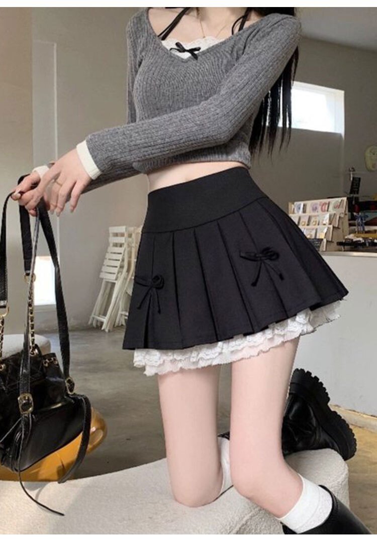 【送料無料】脚長 お揃い イベント お出かけ デート 学生 夏 春 無地 学生風 ロリータ ゴシック キュート ラブリー ガーリー いい