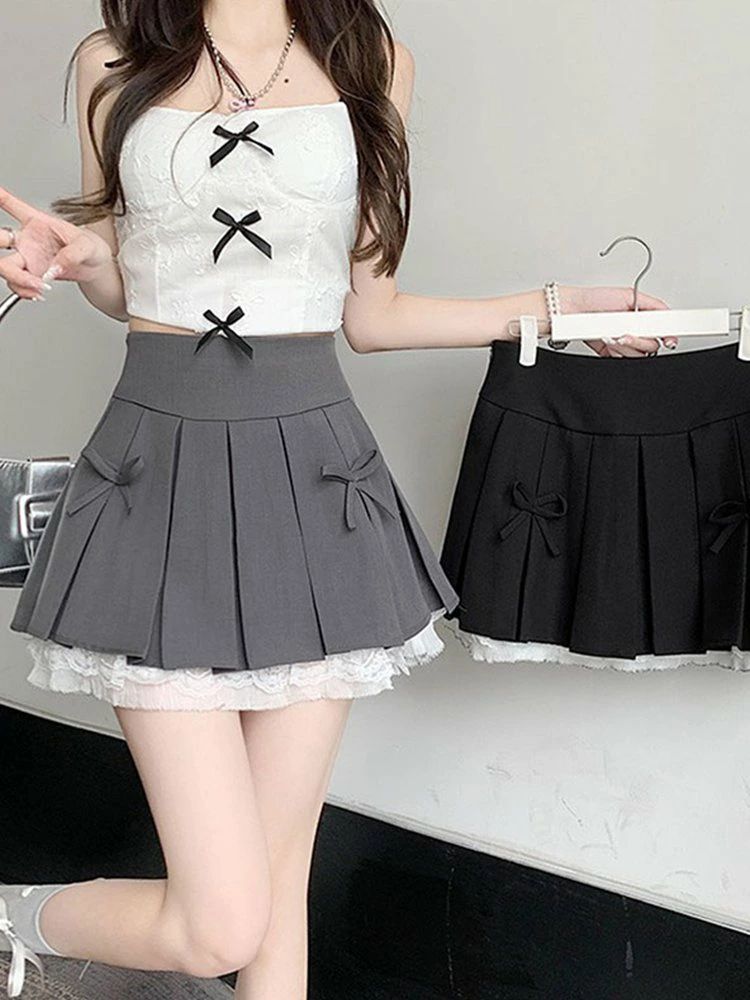 【送料無料】脚長 お揃い イベント お出かけ デート 学生 夏 春 無地 学生風 ロリータ ゴシック キュート ラブリー ガーリー いい