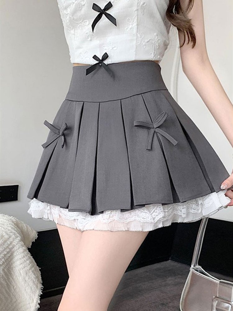 【送料無料】脚長 お揃い イベント お出かけ デート 学生 夏 春 無地 学生風 ロリータ ゴシック キュート ラブリー ガーリー いい