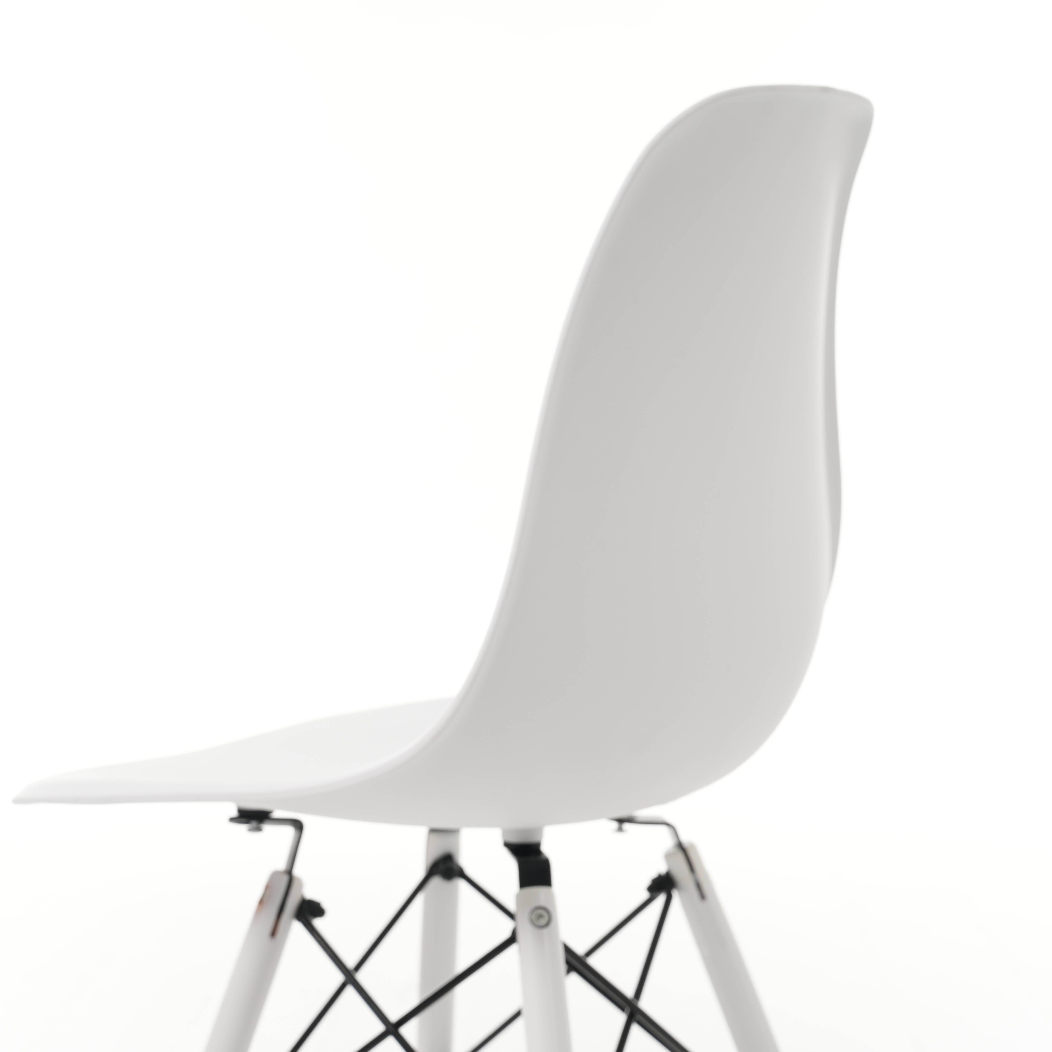 【4脚】【ホワイト座面＆ホワイト脚】【ファブリック】イームズチェア リプロダクト ダイニングチェア ダイニングチェアー イームズチェア DSW eames イームズ チェアー DSW イームズ椅子 G