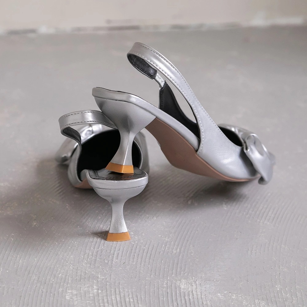 リボン バックストラップ パンプス ポインテッドトゥ 靴 シューズ ハイヒール ヒール シルバー ブラック 結婚式 お呼ばれ オケージョン パーティーシューズ 送料無料 リボン バックストラップ パンプス ポインテッドトゥ 靴 シューズ ハイヒール ヒール シルバー ブラック 結婚式 お呼ばれ オケージョン パーティーシューズ 送料無料