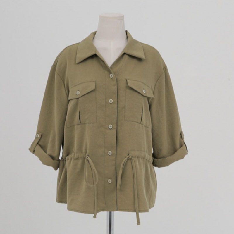 クリック＆ファニーベルポケットストリングシャツ