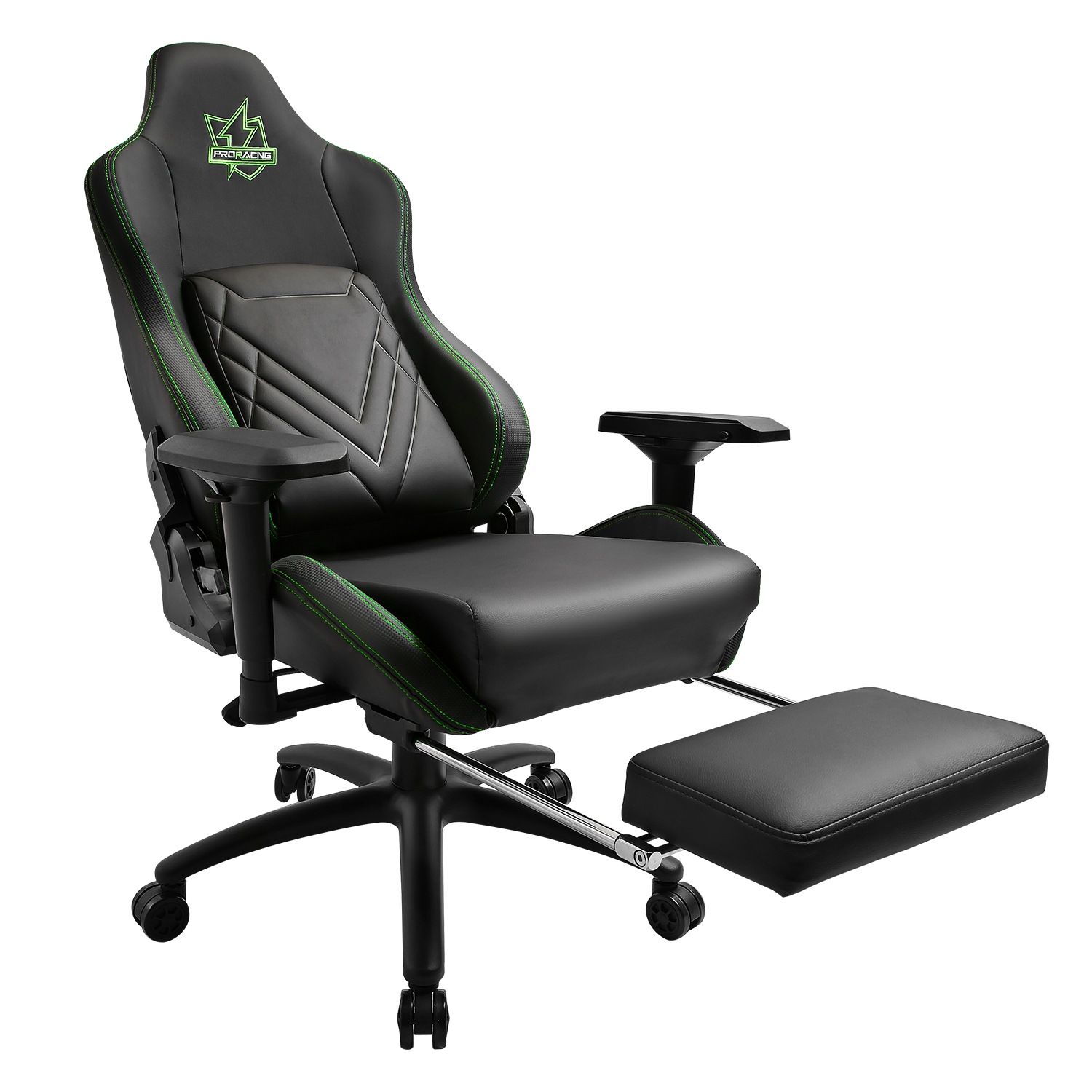 PRORACING ゲーミングチェア 肉厚座面 リクライニング チェア 4D