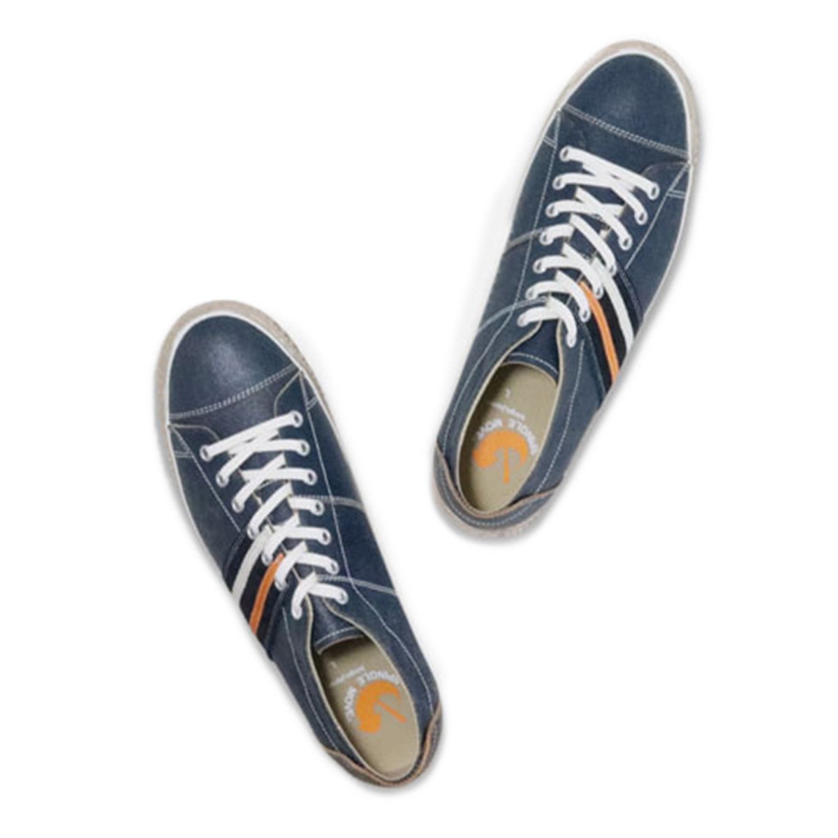 メンズ レディース スニーカー SPM-198V ネイビー 日本製 広島県府中産 カンガルーレザー