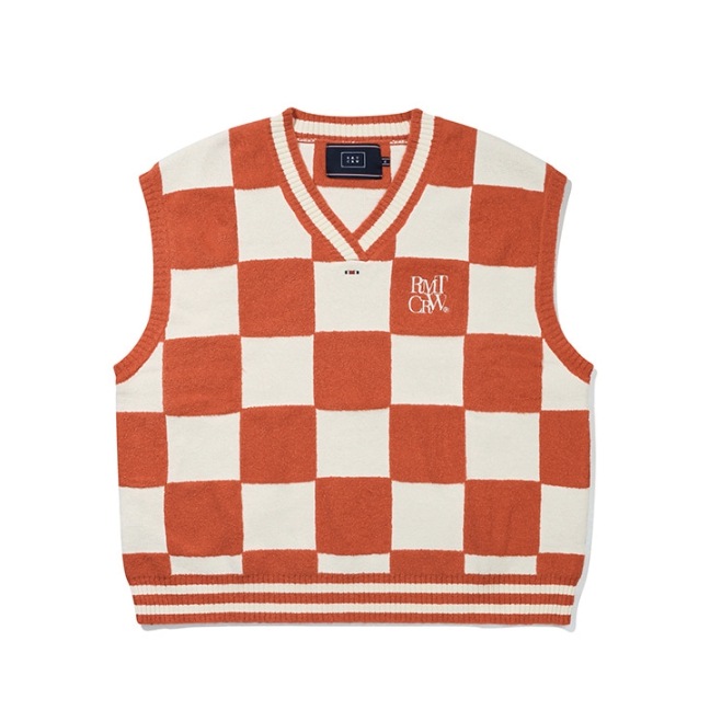 【ROMANTIC CROWN】CHECKER BOARD TERRY VEST 【ROMANTIC CROWN】CHECKER BOARD TERRY VEST
