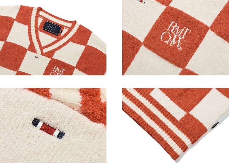 【ROMANTIC CROWN】CHECKER BOARD TERRY VEST 【ROMANTIC CROWN】CHECKER BOARD TERRY VEST