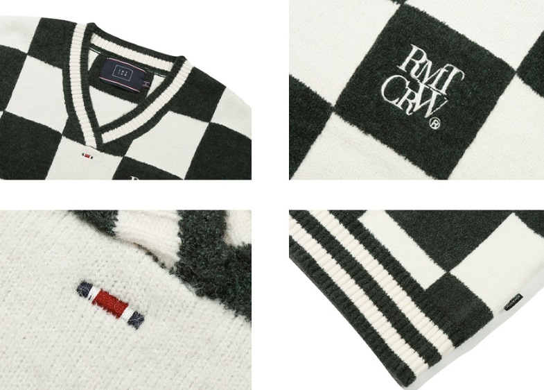【ROMANTIC CROWN】CHECKER BOARD TERRY VEST 【ROMANTIC CROWN】CHECKER BOARD TERRY VEST