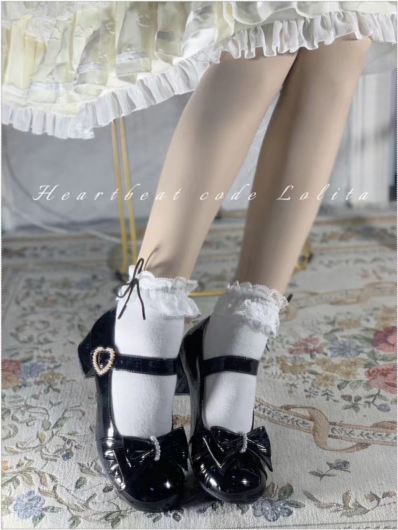 洛丽塔蝴蝶结圆头小皮鞋女生夏季新款单跟平底鞋Lolita可爱百搭款 洛丽塔蝴蝶结圆头小皮鞋女生夏季新款单跟平底鞋Lolita可爱百搭款