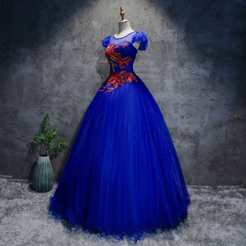 カラードレス ロングドレス 演奏会 コンサート パーティードレス ウェディング 二次会 プリンセス 結婚式 ステージ衣装 大きいサイズ ブルー