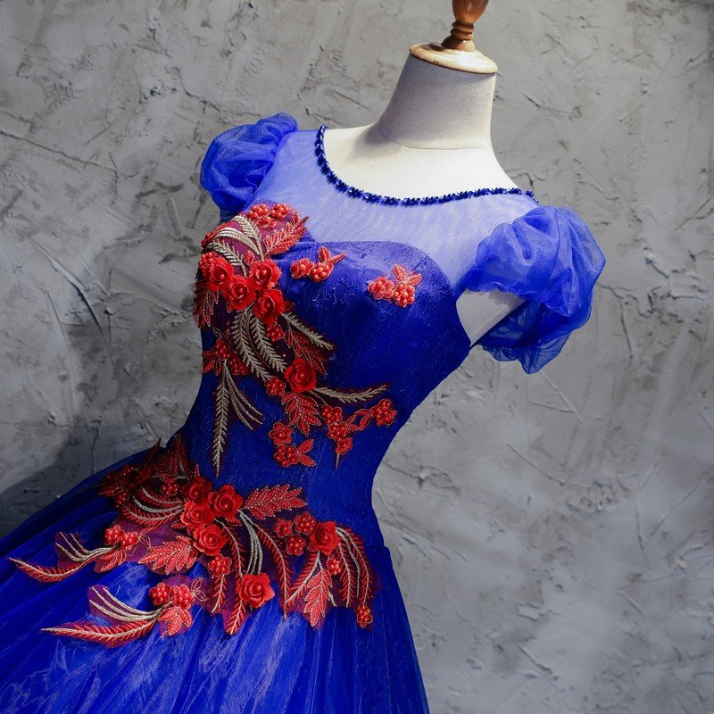 カラードレス ロングドレス 演奏会 コンサート パーティードレス ウェディング 二次会 プリンセス 結婚式 ステージ衣装 大きいサイズ ブルー