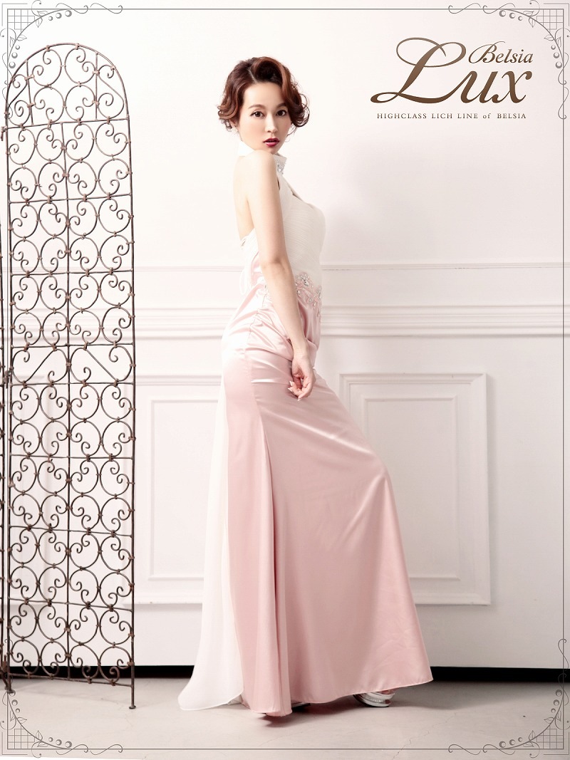 キャバドレス ロング ナイトドレス ロング ピンク キャバクラ サテン スピンドル 通販 Belsia.LUX キャバドレス ロング ナイトドレス ロング ピンク キャバクラ サテン スピンドル 通販 Belsia.LUX