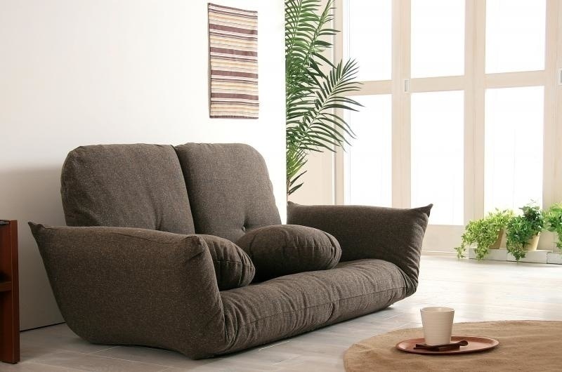 フレックスソファ[フラネ]ロウポジション ブラウン