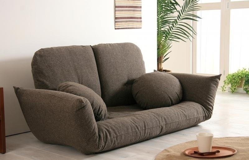 フレックスソファ[フラネ]ロウポジション ブラウン