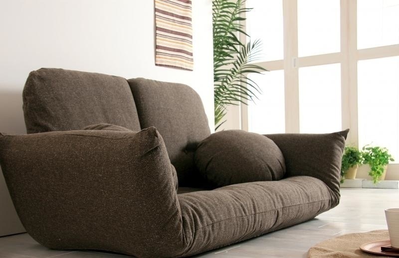 フレックスソファ[フラネ]ロウポジション ブラウン