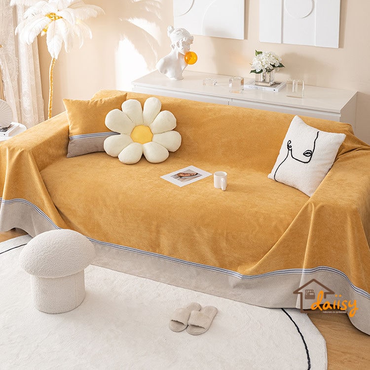 200*340cm 防水マルチカバー ソファー 北欧 長方形 おしゃれ 撥水ソファーカバー 1人掛け 2人掛け 3人掛け 4人掛け こたつカバー ベッドカバー シェニール生地 テーブルクロス ファブリ