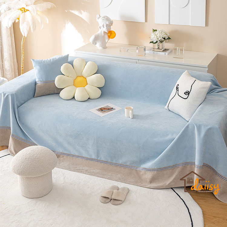 200*340cm 防水マルチカバー ソファー 北欧 長方形 おしゃれ 撥水ソファーカバー 1人掛け 2人掛け 3人掛け 4人掛け こたつカバー ベッドカバー シェニール生地 テーブルクロス ファブリ