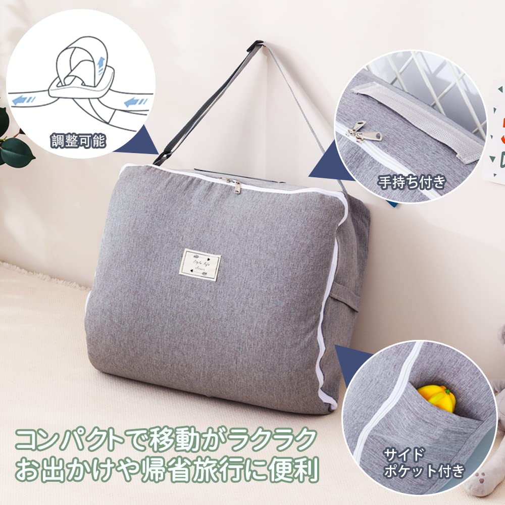 ベッドインベッド 添い寝 ベビーベッド 新生児 折りたたみ式 枕付き 持ち運び 携帯型ベビーベッド 出産祝い 通気性 洗濯可能 0ヶ月～ 赤ちゃんとの添い寝に 寝返り制限 長く活用 安全 安心 (オレ