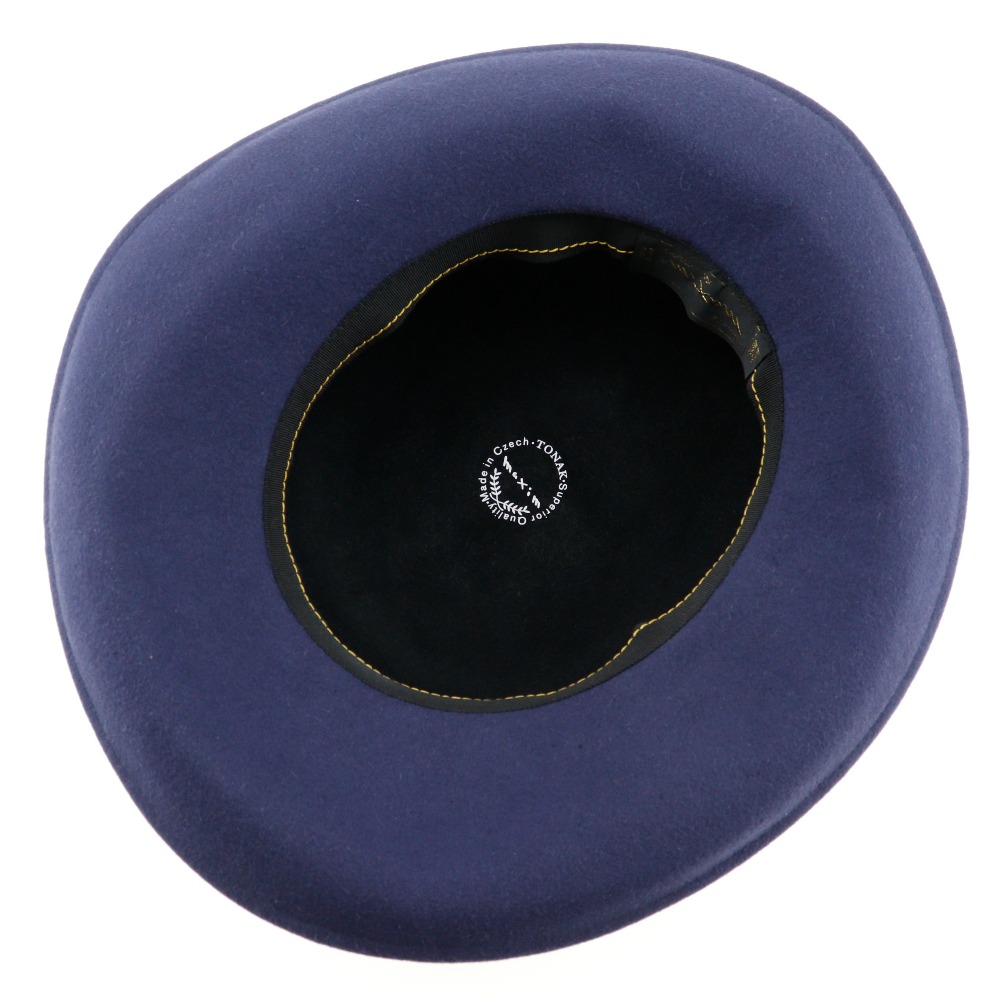 その他帽子 ウール レーヨン ネイビー レディース 中古品 Aランク