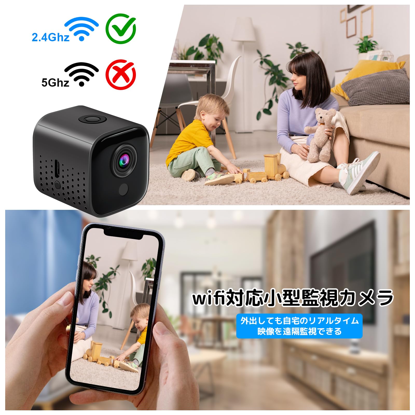 小型カメラ HD暗視 動体検知機能 超小型カメラ 隠しカメラ 【 4k