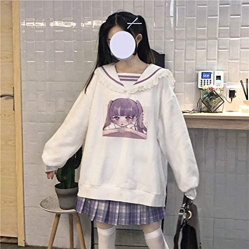 Lady Lazy ロリータ セーラー風 トレーナー 長袖 トップス フリル ぶかぶか 大きいサイ mdprevattcaulkingandwaterproofing.com