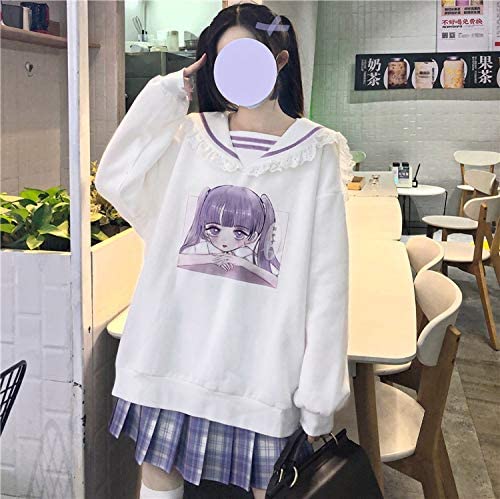 Lady Lazy ロリータ セーラー風 トレーナー 長袖 トップス フリル ぶかぶか 大きいサイ mdprevattcaulkingandwaterproofing.com