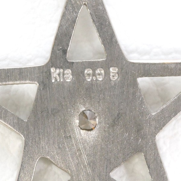 K18 18金 WG ネックレス ダイヤ 0.05 カード鑑別書 ジュエリー 中古 K18 18金 WG ネックレス ダイヤ 0.05 カード鑑別書 ジュエリー 中古
