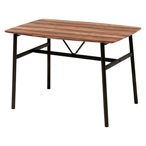 ダイニング 4点セット 約幅105cm ブラウン ダイニングテーブル×1 チェア×2脚 ベンチ×1 スチール コンパクト 組立式 リビング〔代引不可〕 ダイニングテーブルセット 4人用 ダイニング4点セット ブラウン コンパクト 幅105cm ダイニングテーブル チェア 2脚 ベンチチェア  代金引換不可 | ユアサｅネットショップ