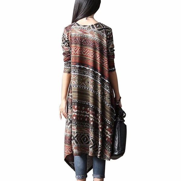 新しいシックなルースKleidローブヴィンテージ女性ラウンドネック不規則なレトロシャツドレスロングマキシドレス 新しいシックなルースKleidローブヴィンテージ女性ラウンドネック不規則なレトロシャツドレスロングマキシドレス