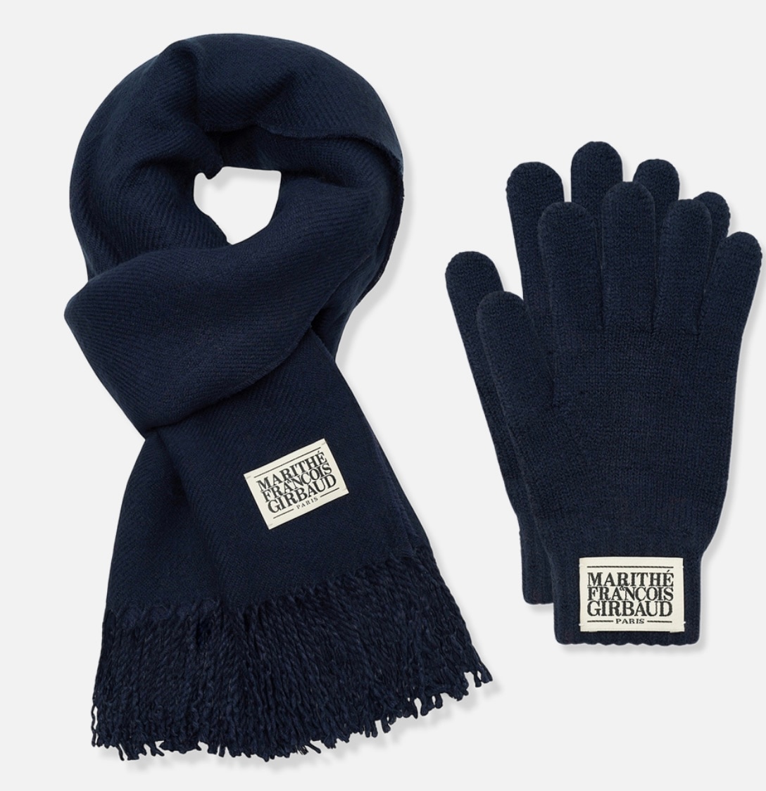 MARITHE★韓国大人気 CLASSIC LOGO MUFFLER & GLOVE GIFT PACK MARITHE☆韓国大人気 CLASSIC LOGO MUFFLER & GLOVE GIFT PACK