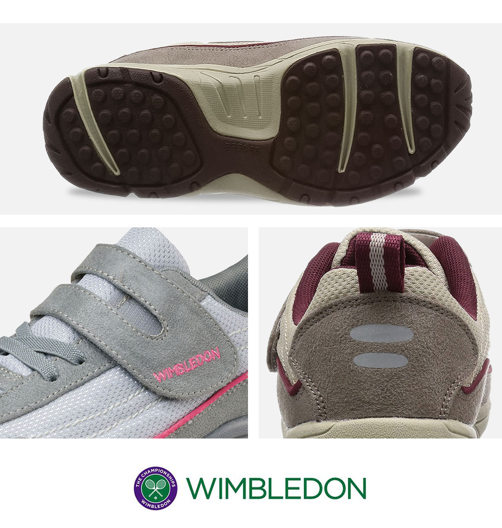 スニーカー レディース 3E 撥水 反射板付き マジックテープ ウィンブルドン L036 スニーカー レディース 3E 撥水 反射板付き マジックテープ ウィンブルドン L036