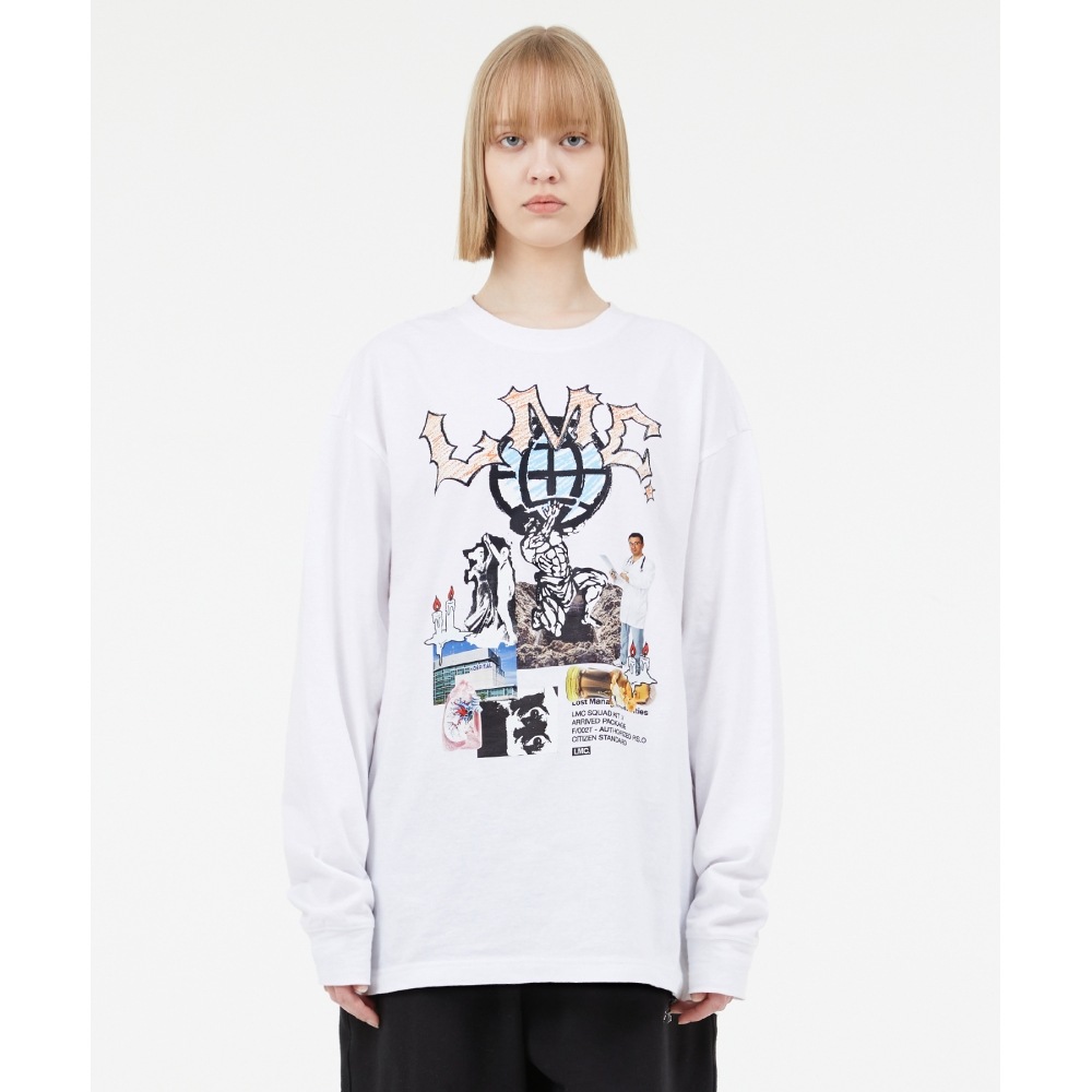 LMC RISE LONG SLV TEE グレーカーキ LMC RISE LONG SLV TEE グレーカーキ