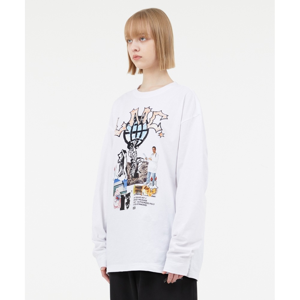 LMC RISE LONG SLV TEE グレーカーキ LMC RISE LONG SLV TEE グレーカーキ