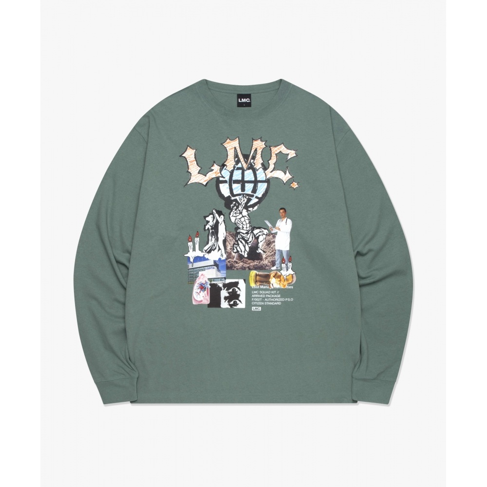 LMC RISE LONG SLV TEE グレーカーキ LMC RISE LONG SLV TEE グレーカーキ