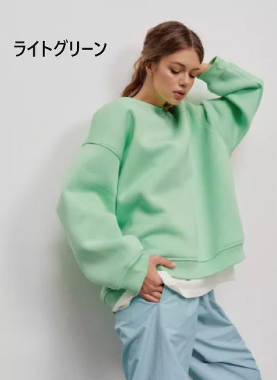 スウェットシャツ レディース トップス カットソー トレーナー 長袖 ラウンドネック ルーズ シンプル 無地 プルオーバー カジュアル お出かけ おしゃれ オーバーサイズ 体型カバー 女性 スウェットシャツ レディース トップス カットソー トレーナー 長袖 ラウンドネック ルーズ シンプル 無地 プルオーバー カジュアル お出かけ おしゃれ オーバーサイズ 体型カバー 女性