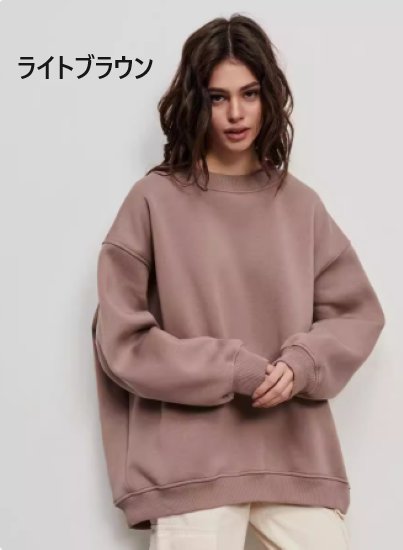 スウェットシャツ レディース トップス カットソー トレーナー 長袖 ラウンドネック ルーズ シンプル 無地 プルオーバー カジュアル お出かけ おしゃれ オーバーサイズ 体型カバー 女性 スウェットシャツ レディース トップス カットソー トレーナー 長袖 ラウンドネック ルーズ シンプル 無地 プルオーバー カジュアル お出かけ おしゃれ オーバーサイズ 体型カバー 女性