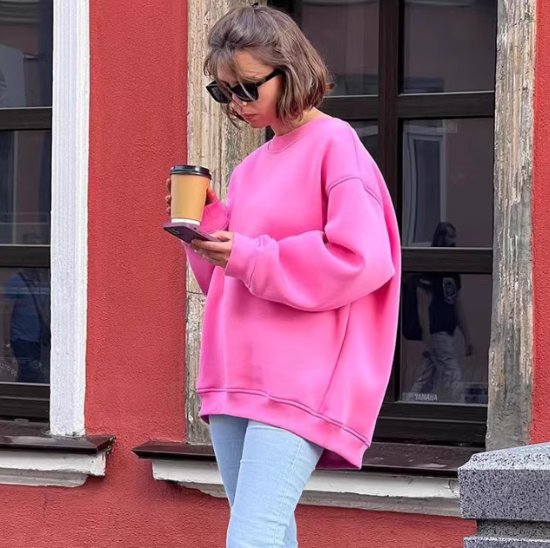 スウェットシャツ レディース トップス カットソー トレーナー 長袖 ラウンドネック ルーズ シンプル 無地 プルオーバー カジュアル お出かけ おしゃれ オーバーサイズ 体型カバー 女性 スウェットシャツ レディース トップス カットソー トレーナー 長袖 ラウンドネック ルーズ シンプル 無地 プルオーバー カジュアル お出かけ おしゃれ オーバーサイズ 体型カバー 女性