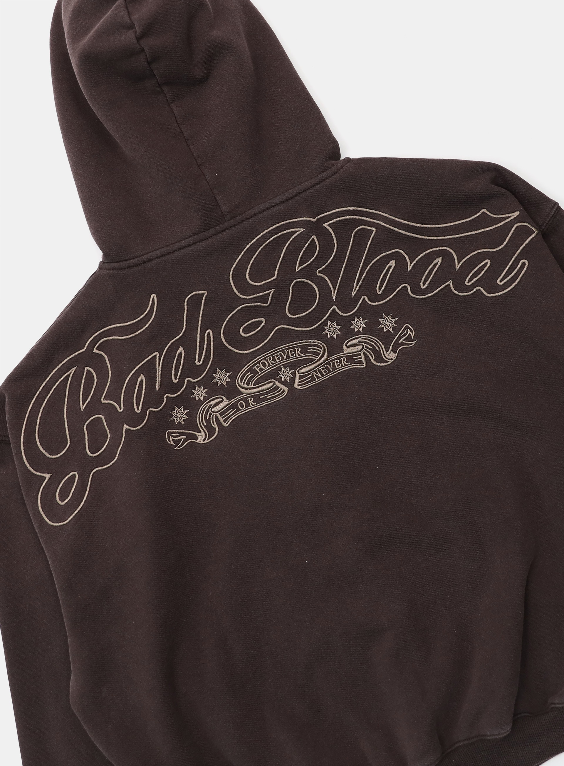 【BADBLOOD】 MYSTIC CAPSULE HOODED ZIP-UP : BROWN 【BADBLOOD】 MYSTIC CAPSULE HOODED ZIP-UP : BROWN
