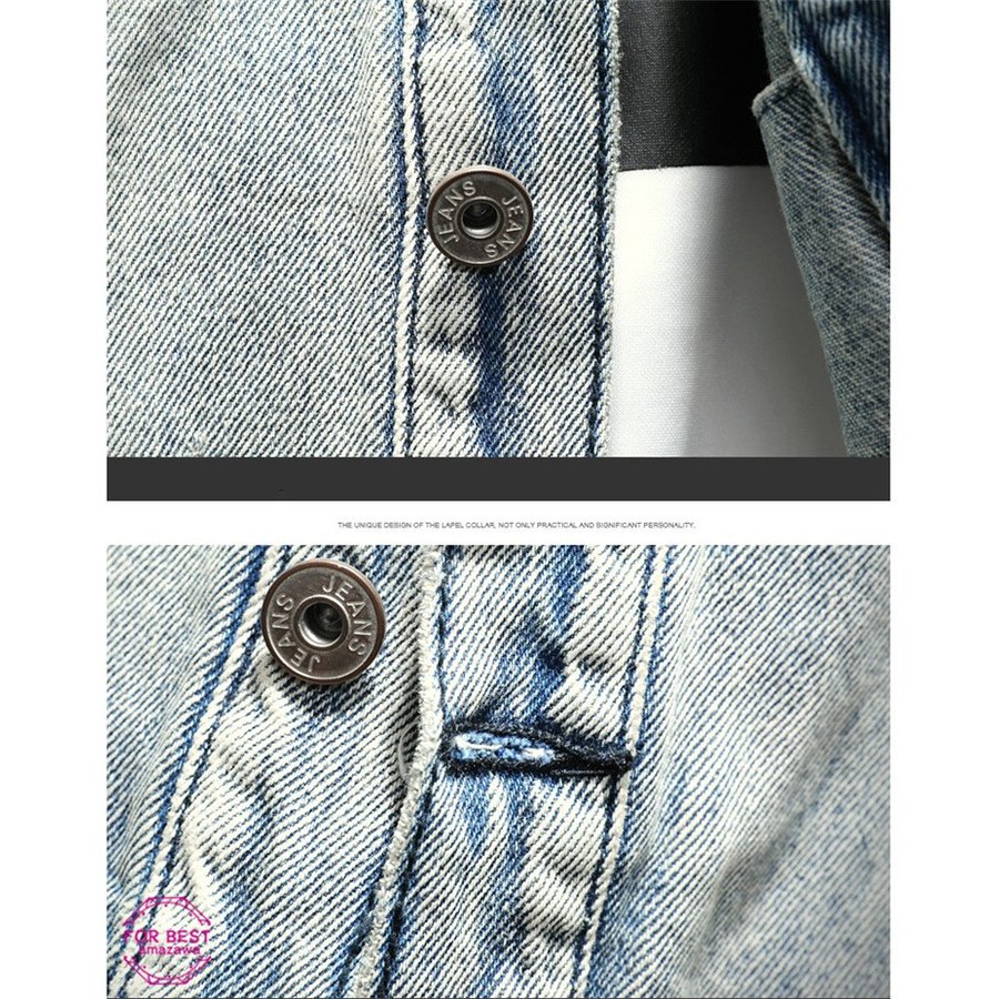デニムジャケット メンズ Gジャン ジャケット デニム ダメージ加工 ジージャン ビンテージ加工 ヴ