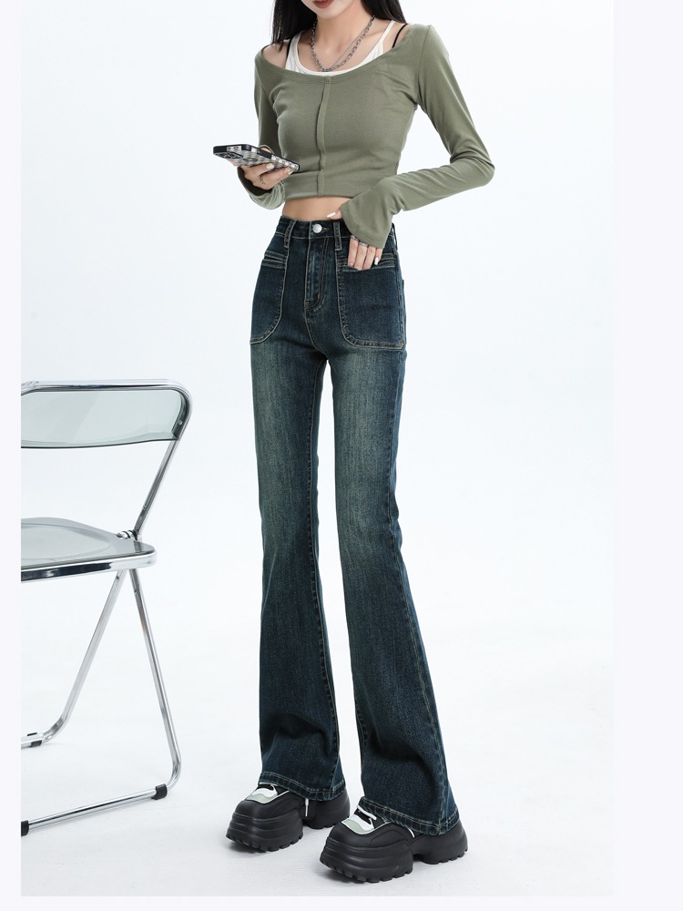 パンツ レディース 新作 2023 秋 プチパンツ ショートール フレアパンツ ハイウエスト アメリカンヴィンテージ ジーンズ パンツ レディース 新作 2023 秋 プチパンツ ショートール フレアパンツ ハイウエスト アメリカンヴィンテージ ジーンズ