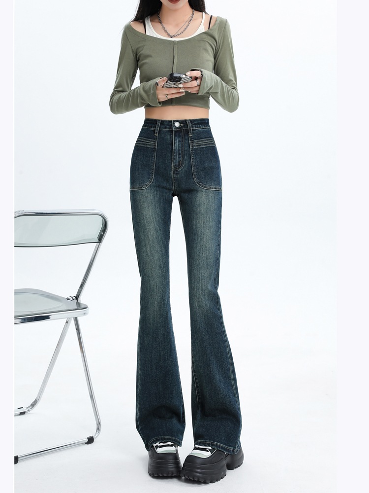 パンツ レディース 新作 2023 秋 プチパンツ ショートール フレアパンツ ハイウエスト アメリカンヴィンテージ ジーンズ パンツ レディース 新作 2023 秋 プチパンツ ショートール フレアパンツ ハイウエスト アメリカンヴィンテージ ジーンズ